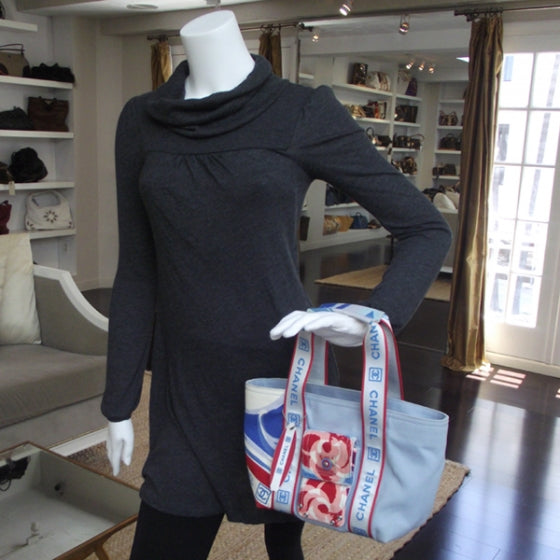 Chanel Canvas Cruise Tote Summer Bag 2 of 11