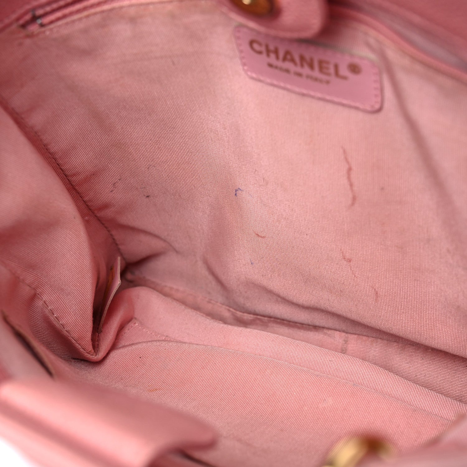 Chanel Caviar Quilted Petit Shopping Tote PST Pink 13 of 30