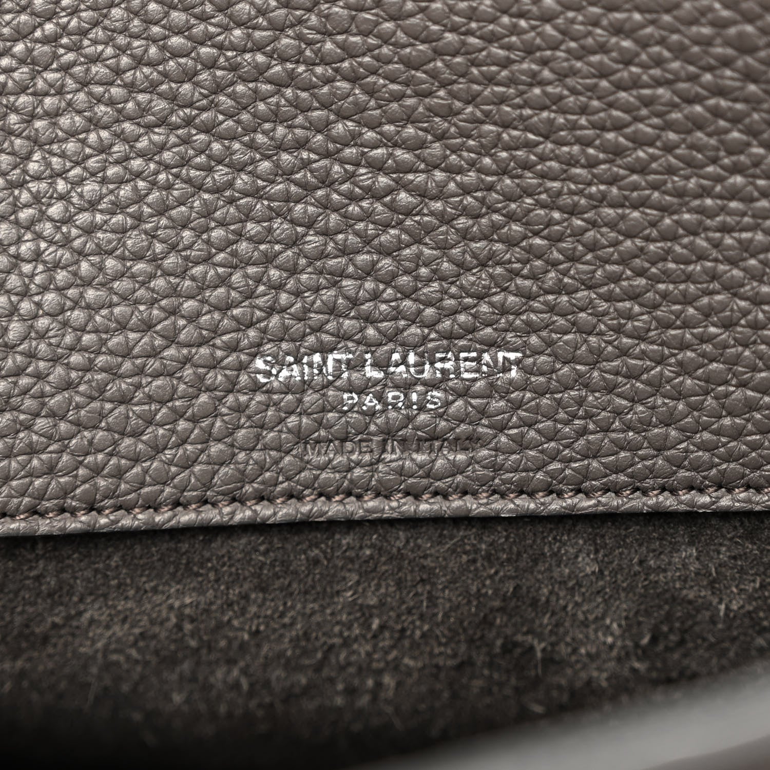 Saint Laurent Grained Calfskin Baby Sac De Jour Souple Fog 8 of 15