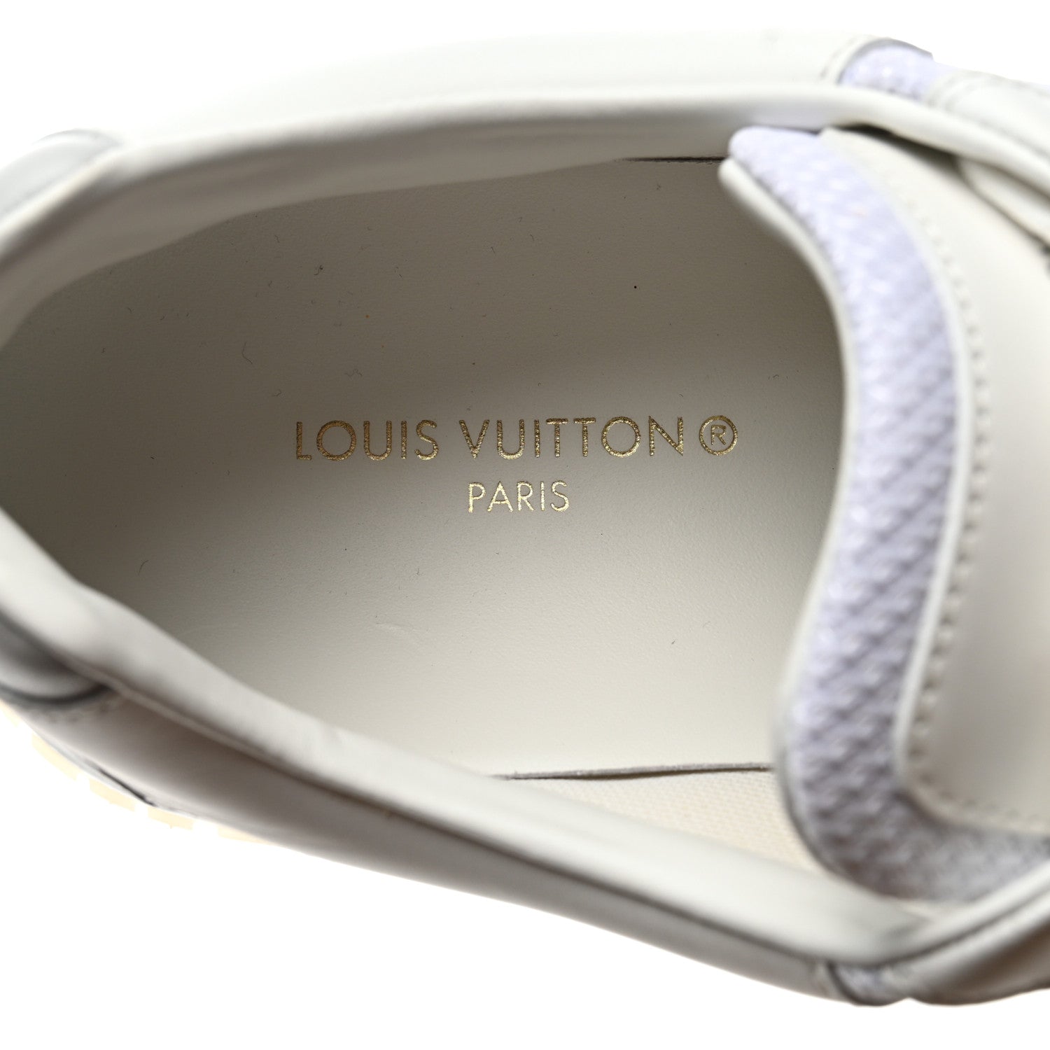 Louis Vuitton Technical Mesh Metallic Monogram Mens Run Away Sneakers 8 White 7 of 12