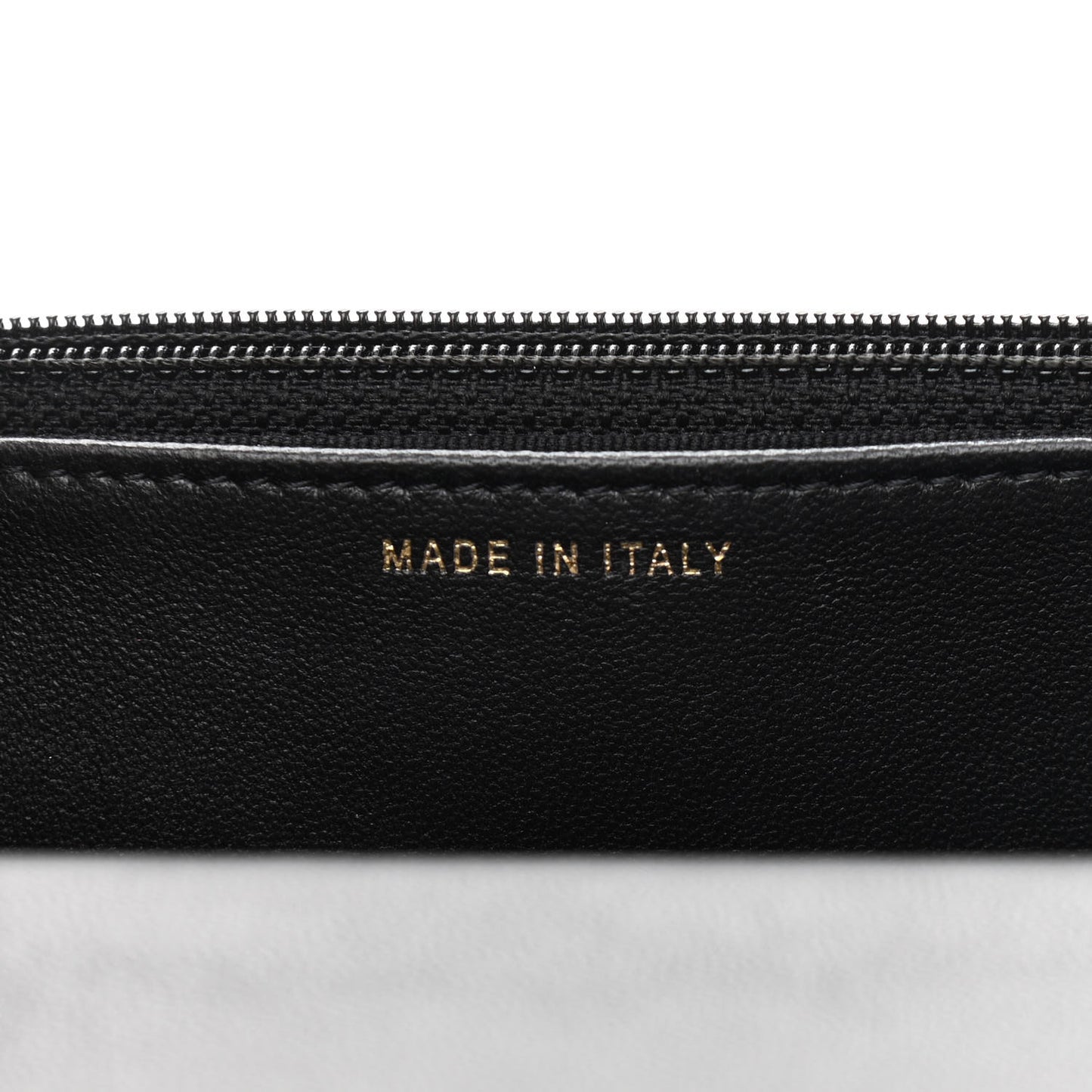 Lambskin Quilted Pearl Wallet On Chain WOC Black