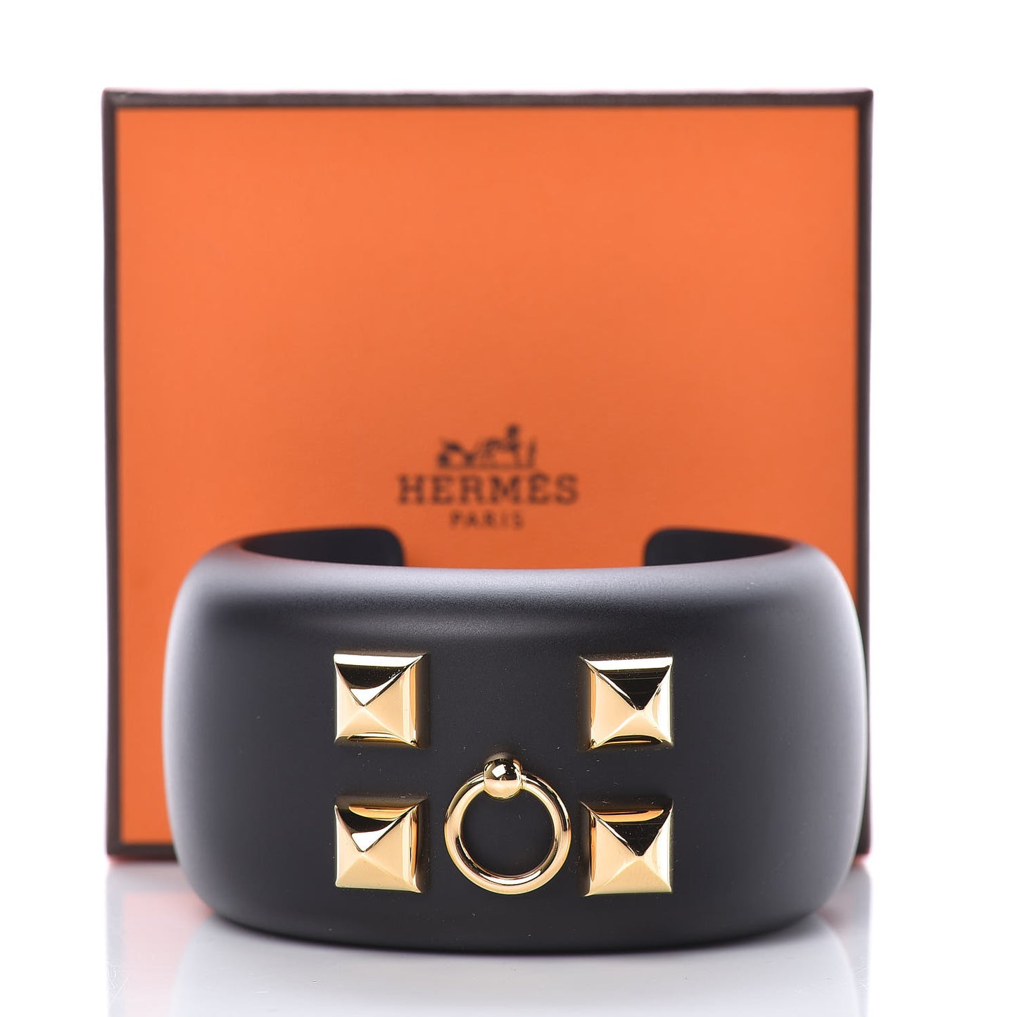 Pearwood Medor Cuff Bracelet S Black