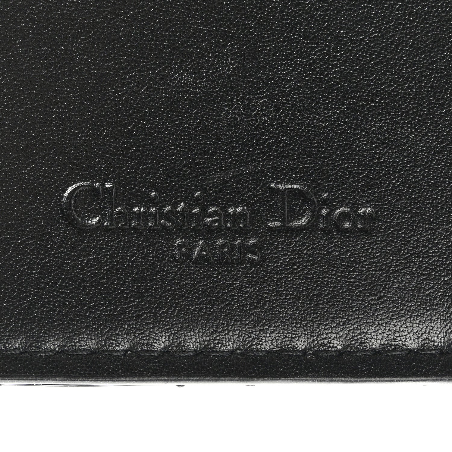 Christian Dior Patent Cannage Small Lady Dior Flap Card Holder Black 6 of 9
