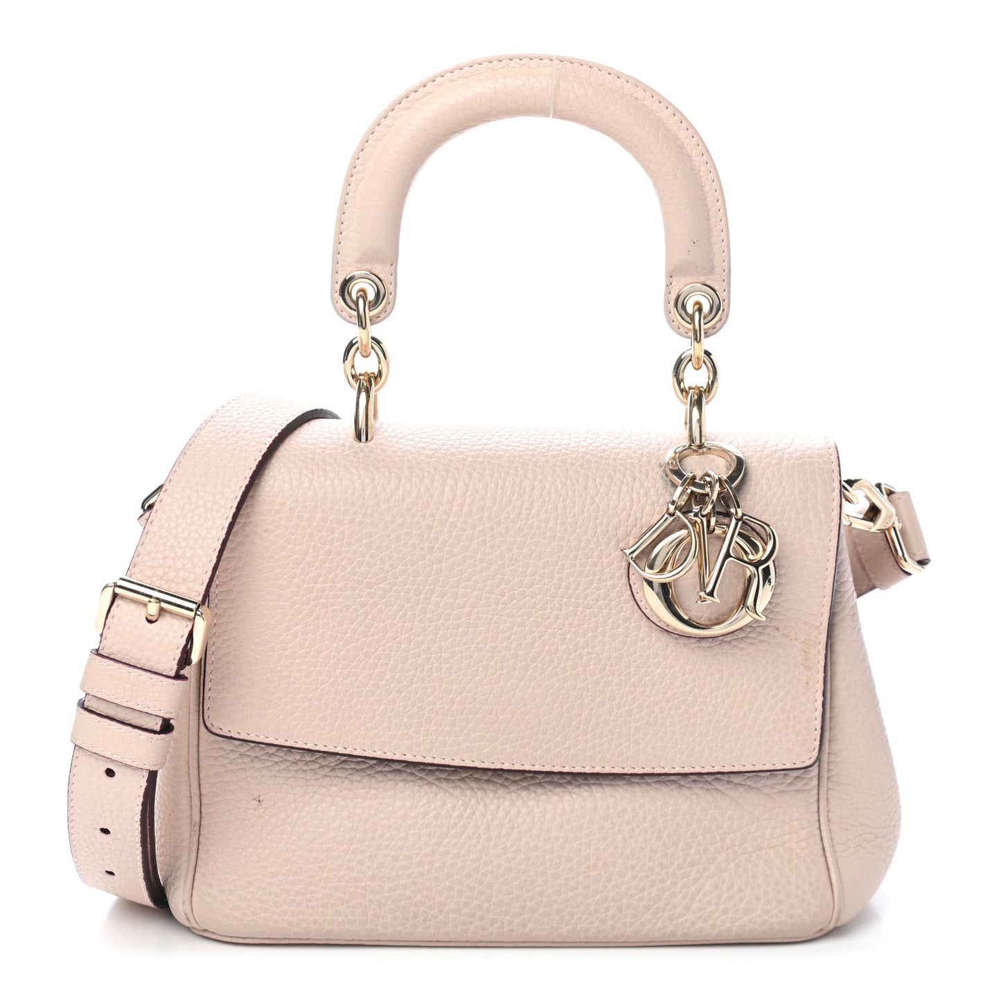 Bullcalf Mini Be Dior Flap Rose Poudre