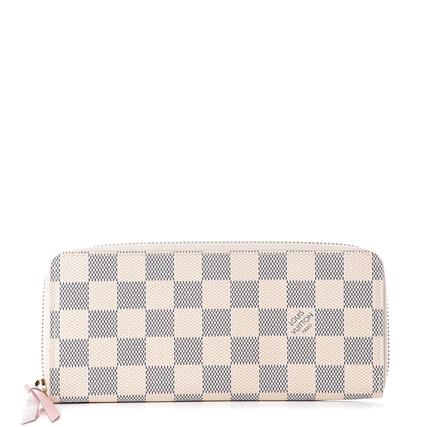 Damier Azur Clemence Wallet Rose Ballerine