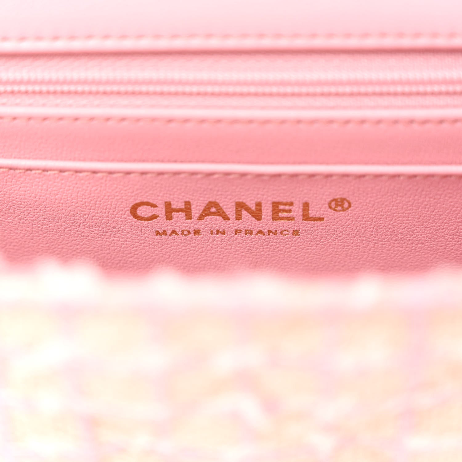 Chanel Tweed Quilted Mini Top Handle Rectangular Flap Light Pink 6 of 10