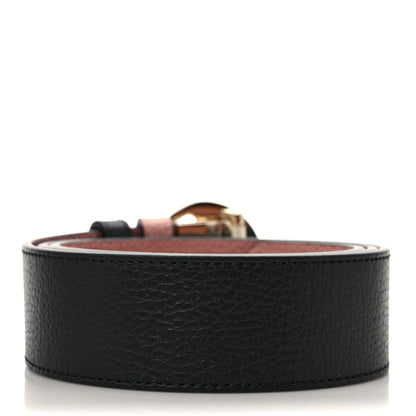 Gucci Calfskin 1973 Reversible Belt 95 38 Black Pink 2 of 7
