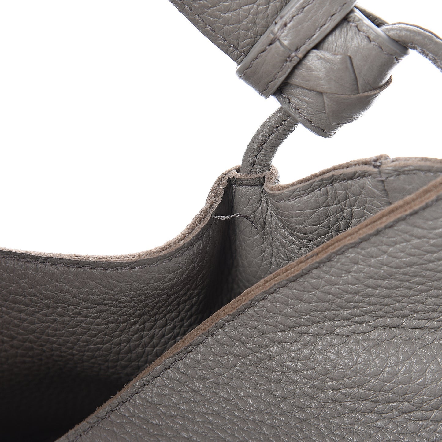 Cervo Deerskin Hobo Light Grey