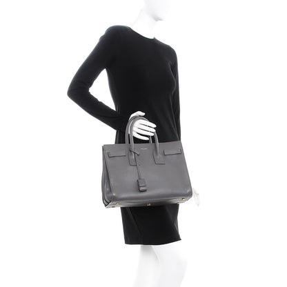Saint Laurent Calfskin Small Sac De Jour Fog 3 of 8