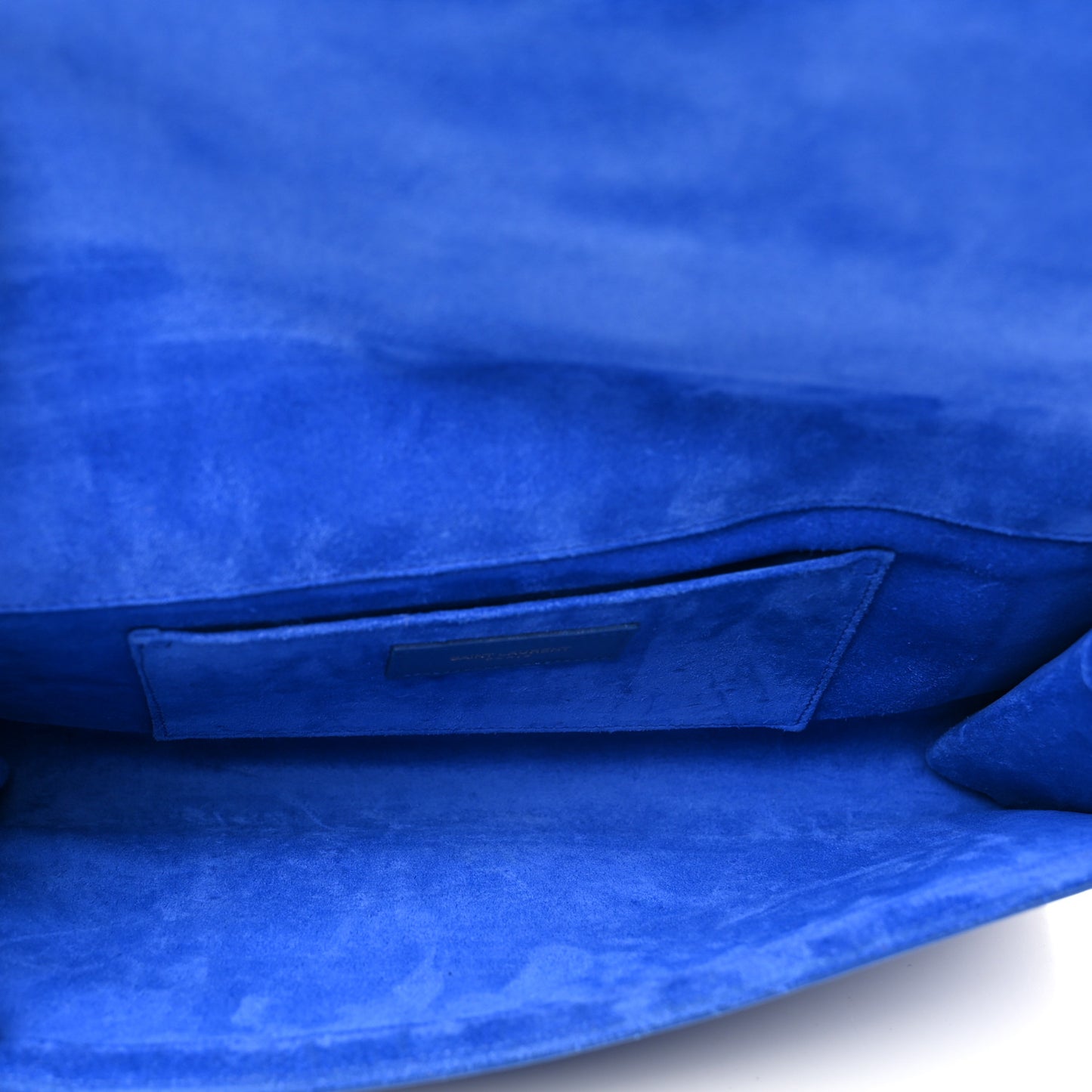 Calfskin Classic Y Ligne Clutch Royal Blue