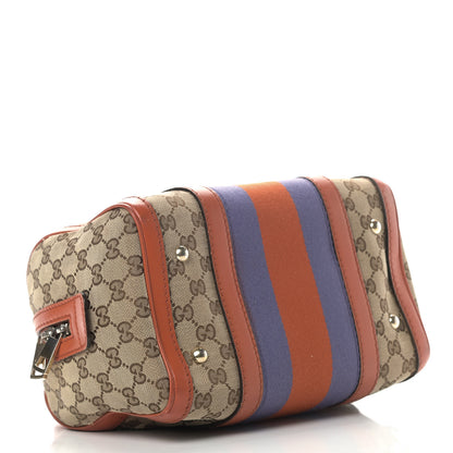 Gucci Monogram Vintage Web Small Boston 3 of 14