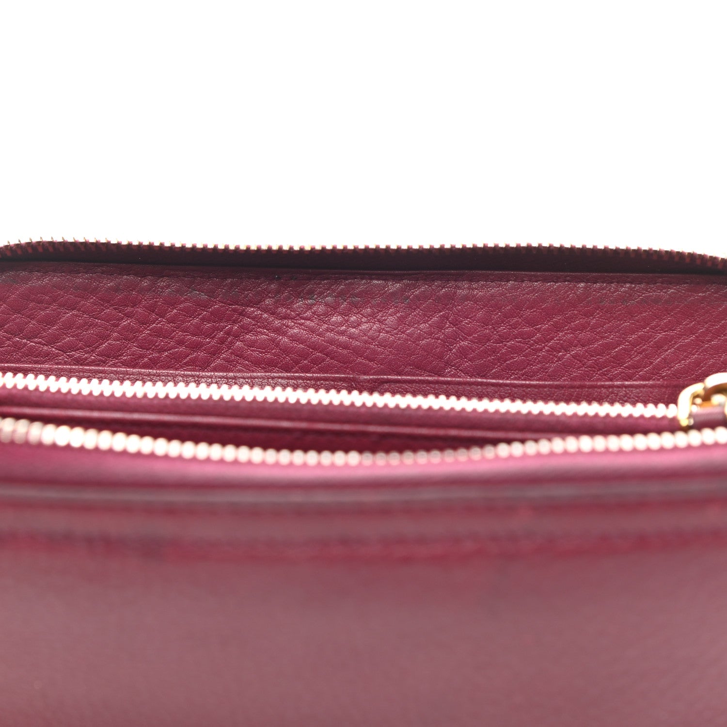 Prada Vitello Daino Zip Around Wallet Ametista 11 of 12