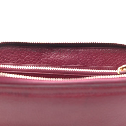 Prada Vitello Daino Zip Around Wallet Ametista 11 of 12