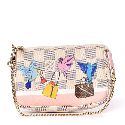 Louis Vuitton Damier Azur 2018 Christmas Animation Mini Pochette Accessories 1 of 9