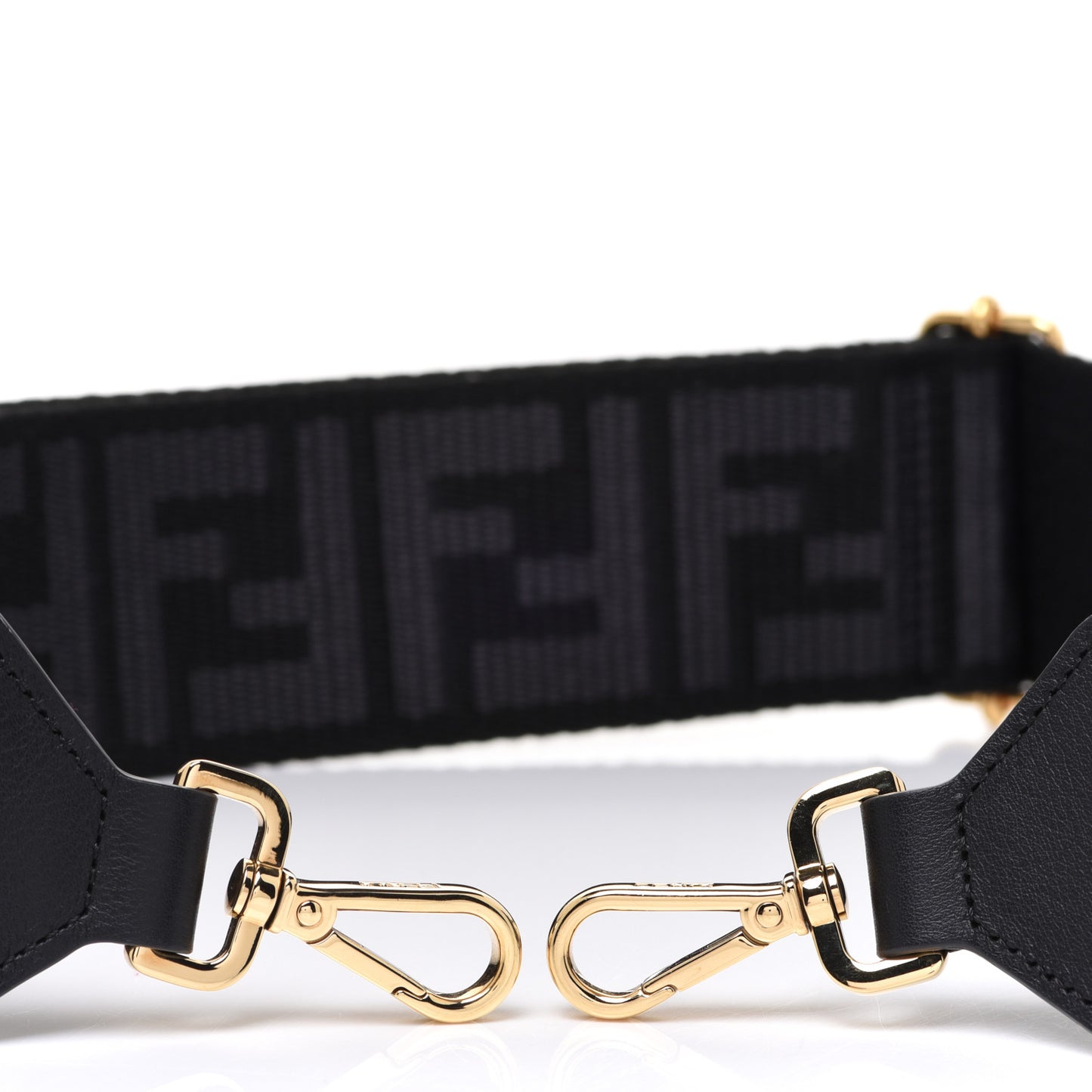 Ribbon Vitello Seta FF 1974 Adjustable Strap You Black