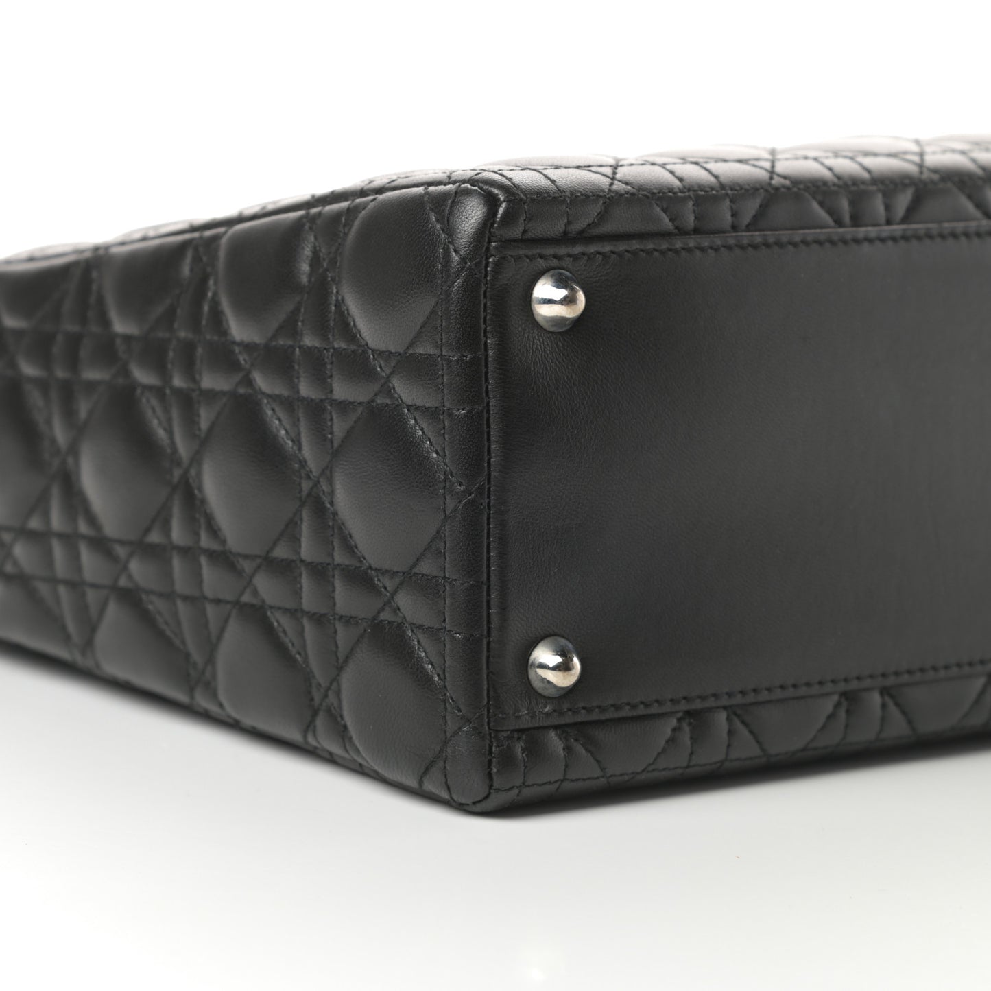 Lambskin Cannage Large Lady Dior Black