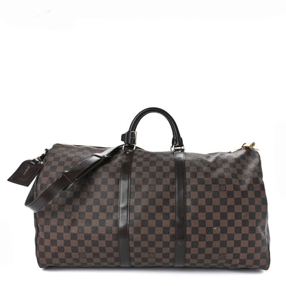 Louis Vuitton Damier Ebene Keepall Bandouliere 55 2 of 13