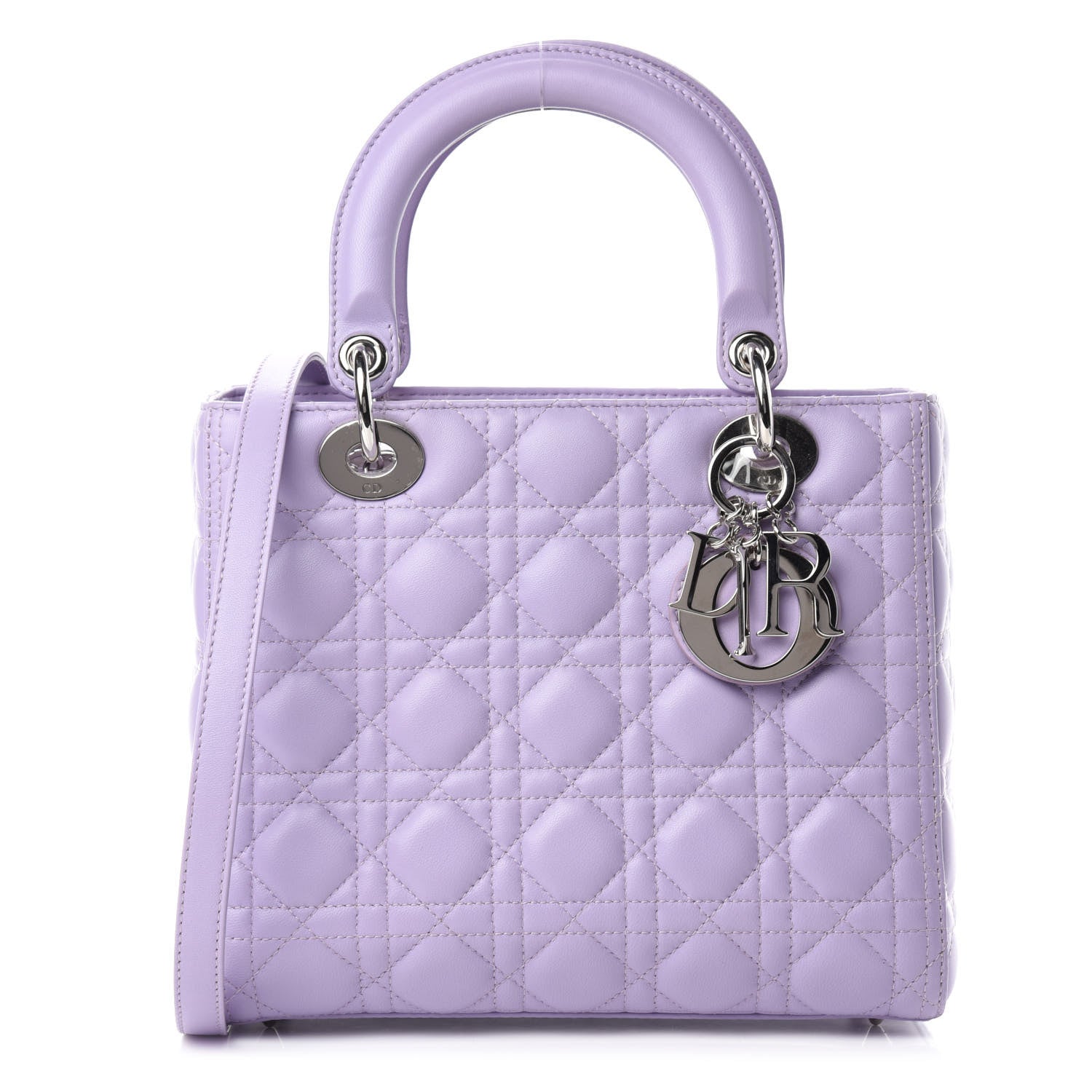Christian Dior Lambskin Cannage Medium Lady Dior Purple 1 of 11