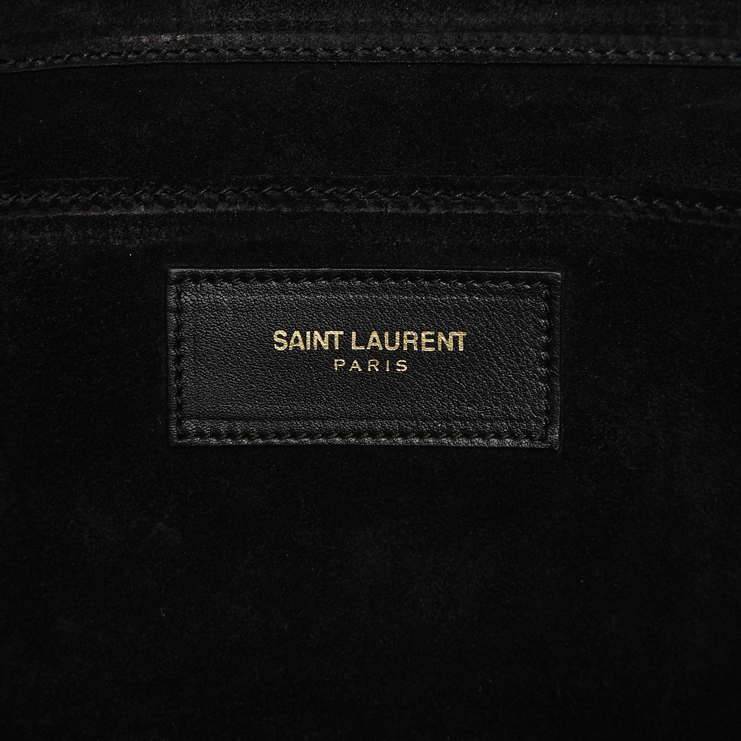 Saint Laurent Calfskin Classic Y Ligne Clutch Black 7 of 8