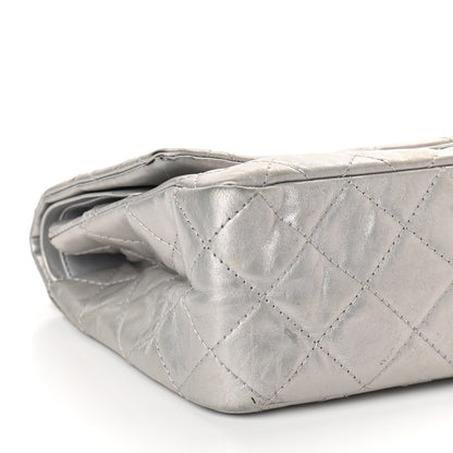 Chanel Metallic Aged Calfskin Quilted 2.55 Reissue 227 Flap Silver 7 of 10