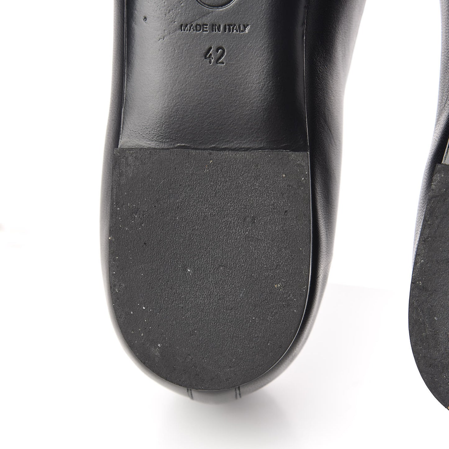 Enamel Pearl Crystal Lambskin Womens CC Mocassin Loafers 42 Black
