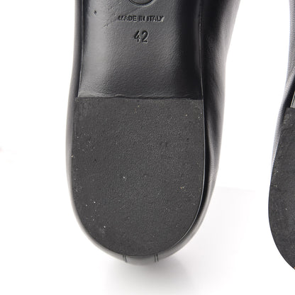 Chanel Enamel Pearl Crystal Lambskin Womens CC Mocassin Loafers 42 Black 14 of 15