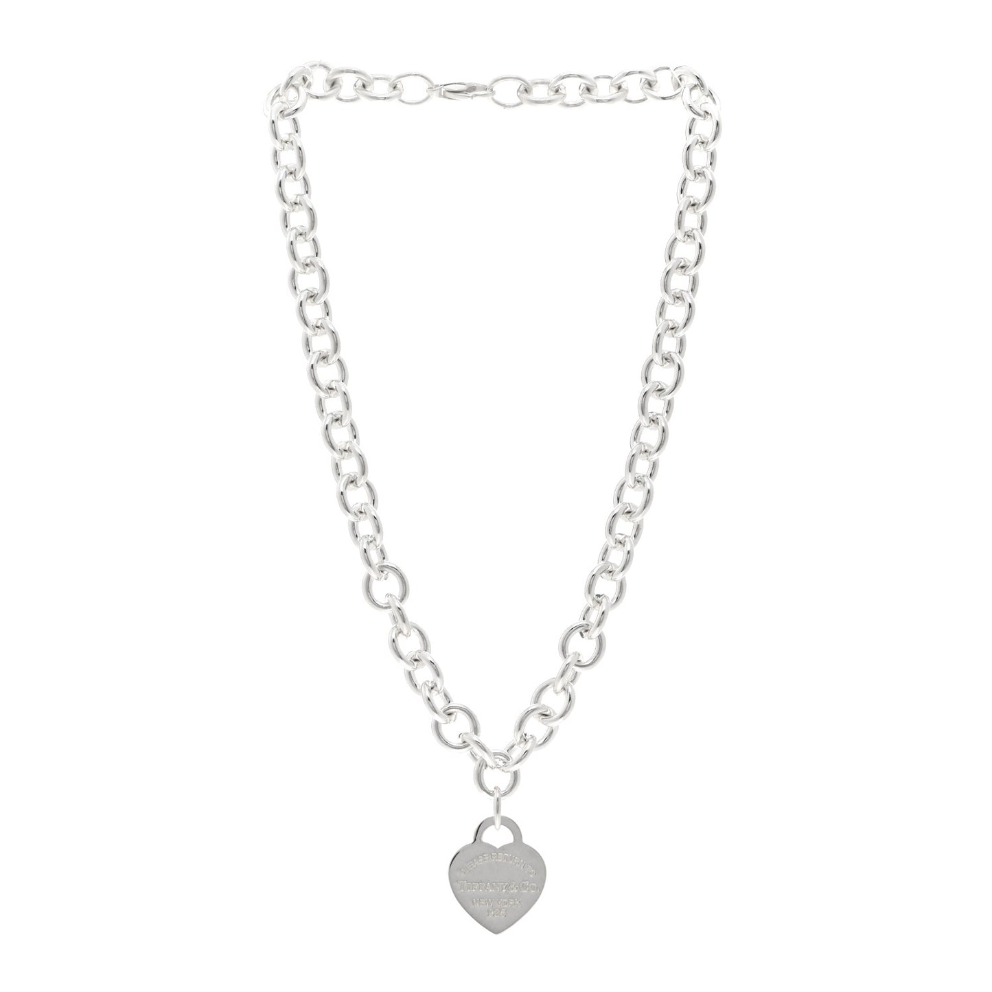 Sterling Silver Return to Tiffany Heart Tag Pendant Necklace