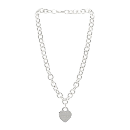 Tiffany Sterling Silver Return to Tiffany Heart Tag Pendant Necklace 3 of 4