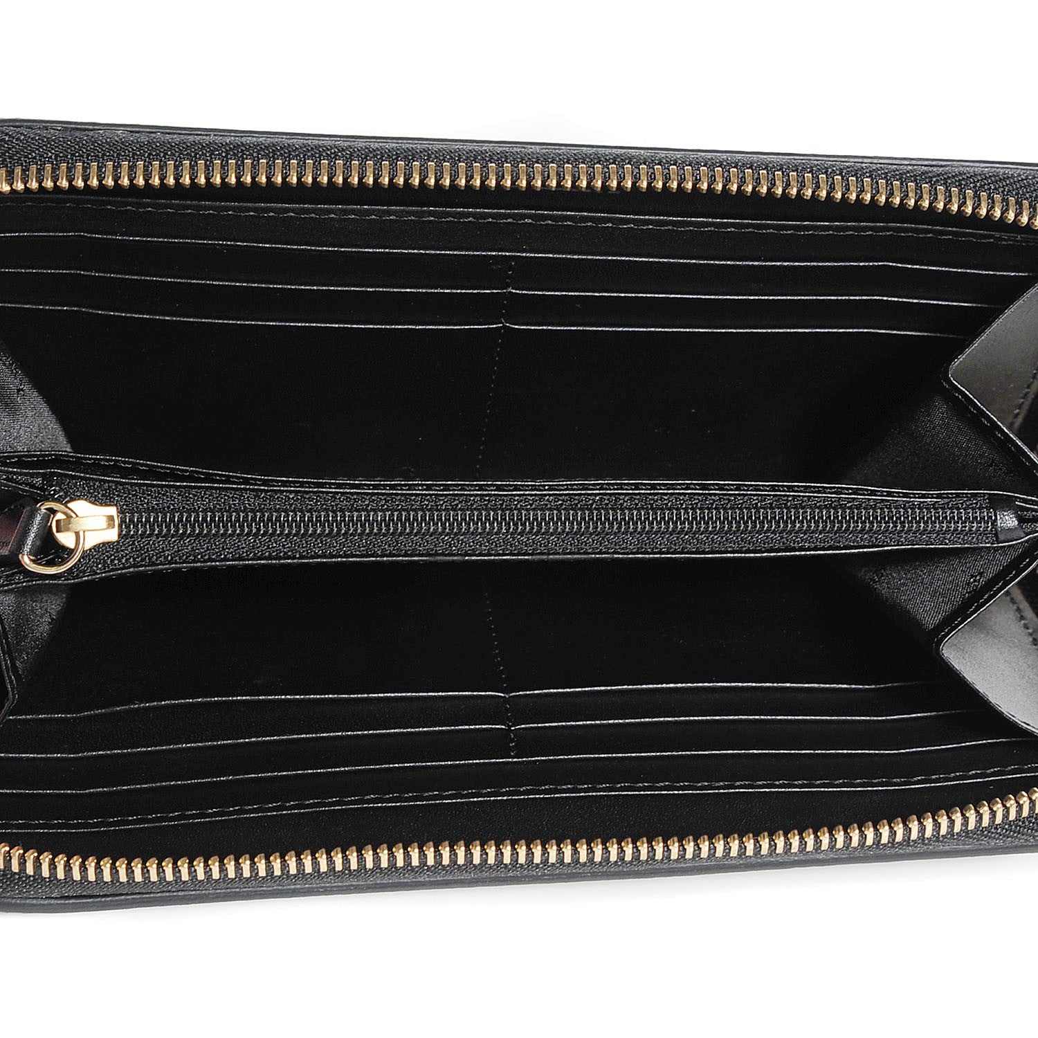 Burberry Patent London Leather Large Zippg Zip Around Wallet Black 6 of 8