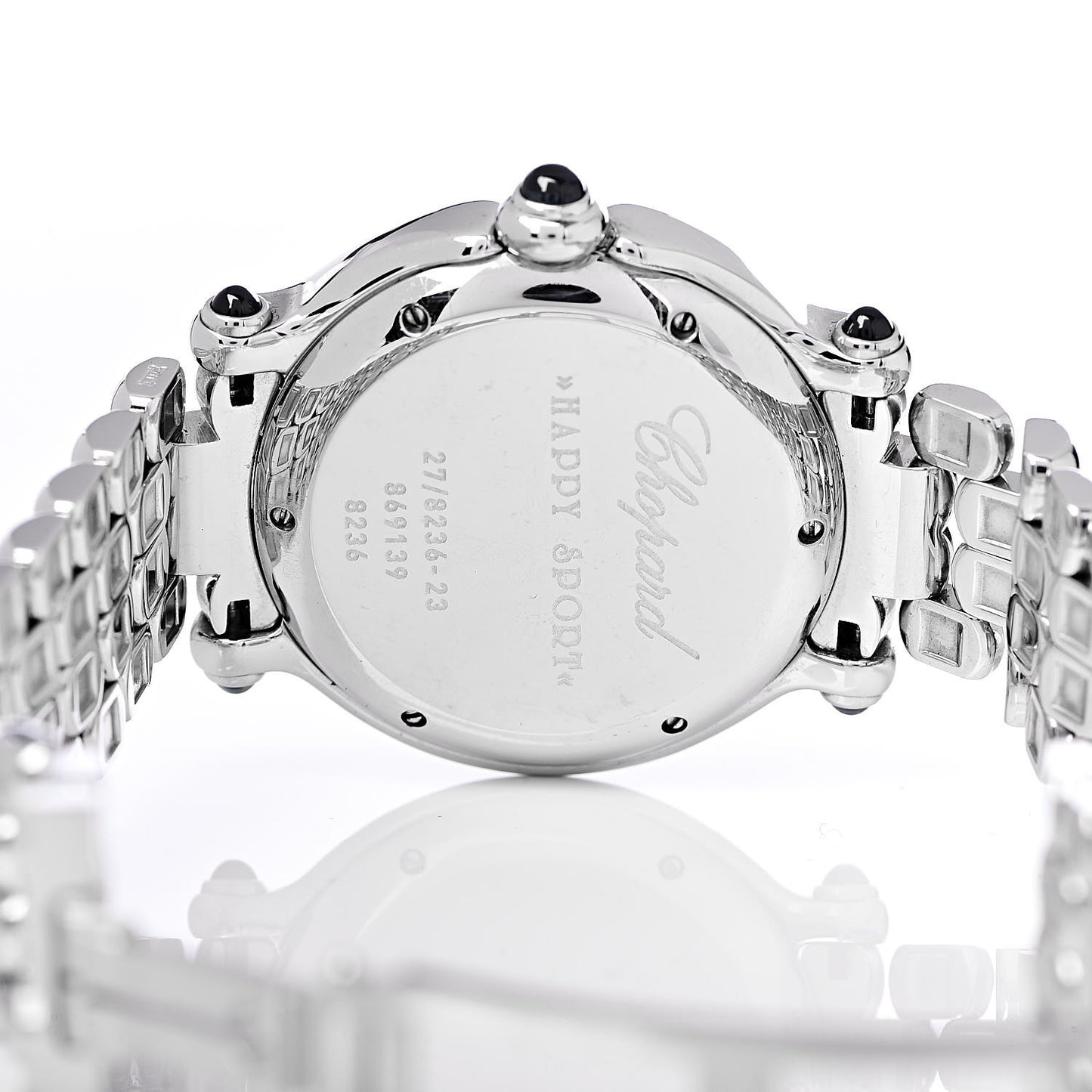 Stainless Steel 7 Diamond 32mm Happy Sport Quartz Watch