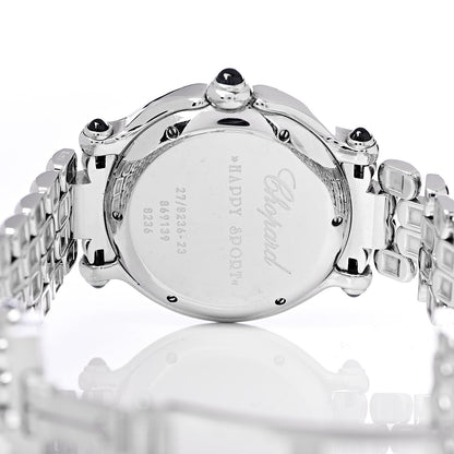 Chopard Stainless Steel 7 Diamond 32mm Happy Sport Quartz Watch 5 of 6