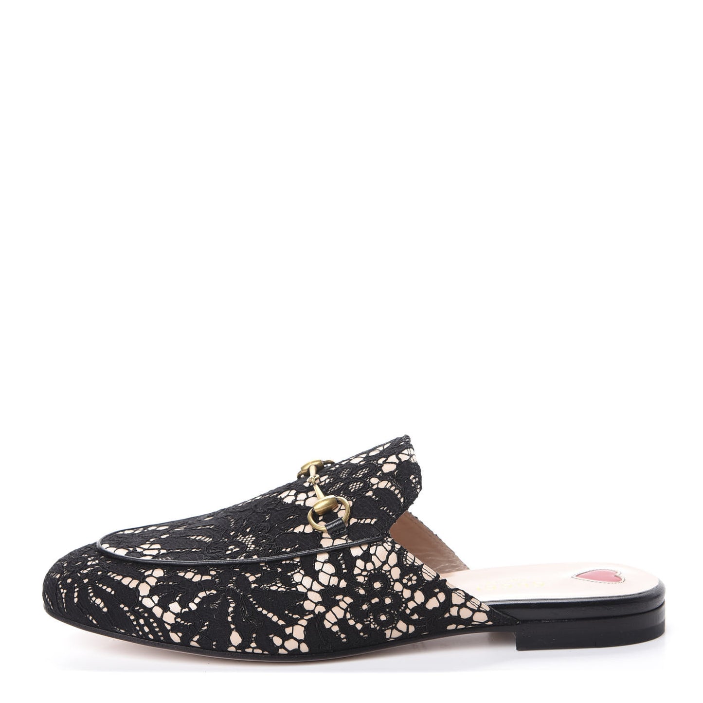 Lace Malaga Kid Womens Princetown Slippers 40 Black Skin Rose
