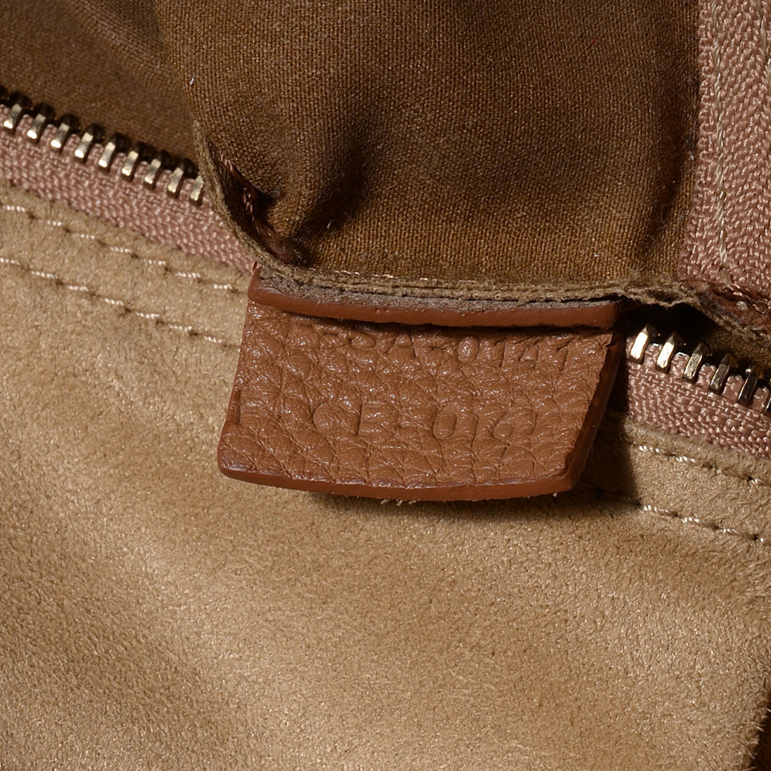 Celine Pebbled Leather Mini Luggage Camel 8 of 11
