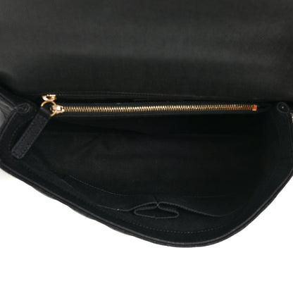 Chanel Caviar Lizard Quilted Medium Coco Handle Flap Black 5 of 19