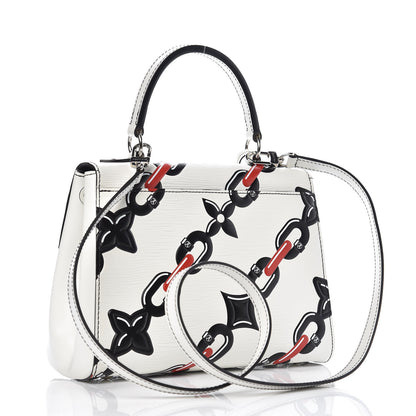 Louis Vuitton Epi Chain Flower Print Cluny BB White 2 of 6