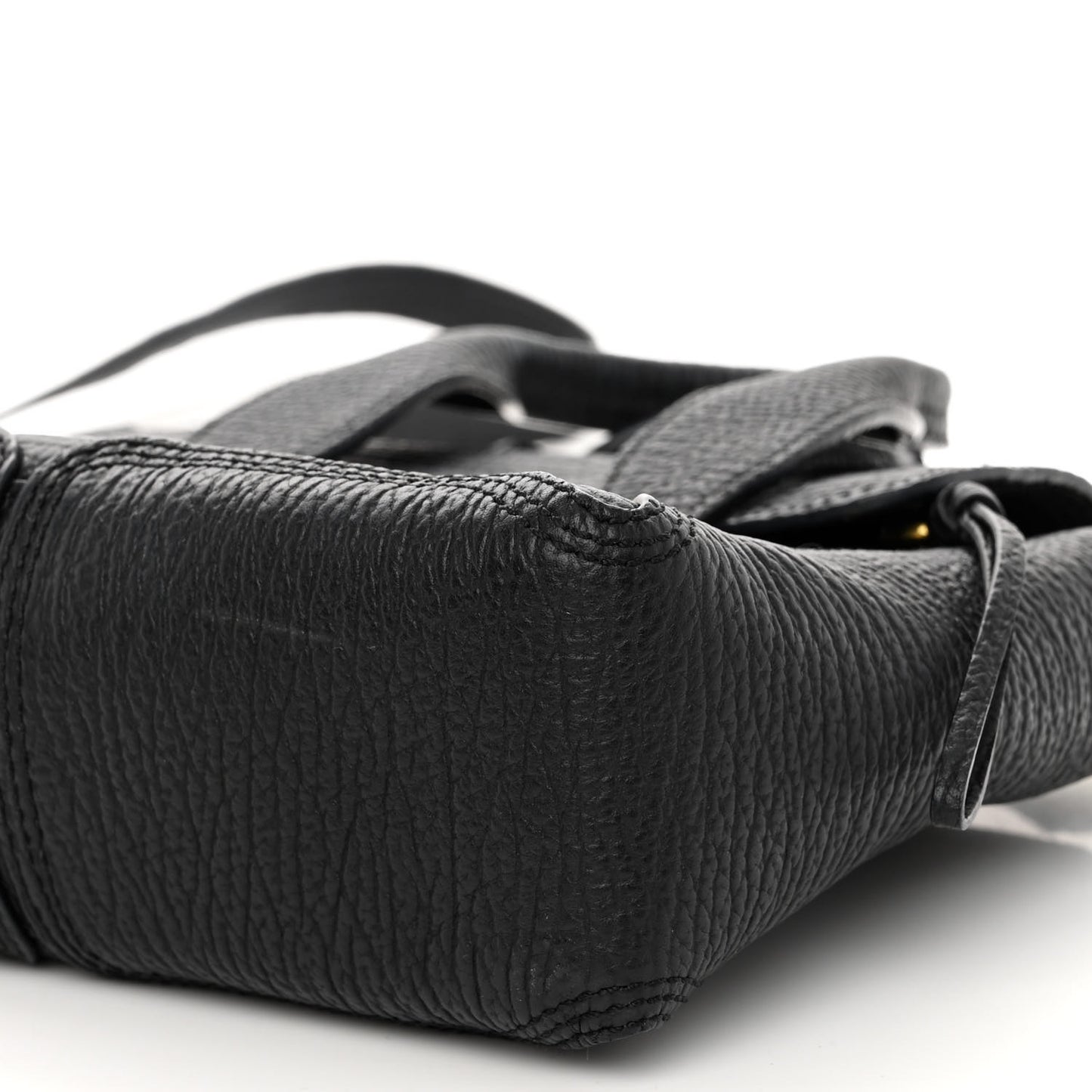 Textured Calfskin Mini Pashli Satchel Black