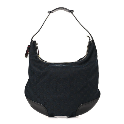 Gucci Monogram Large Princy Hobo Black 1 of 9