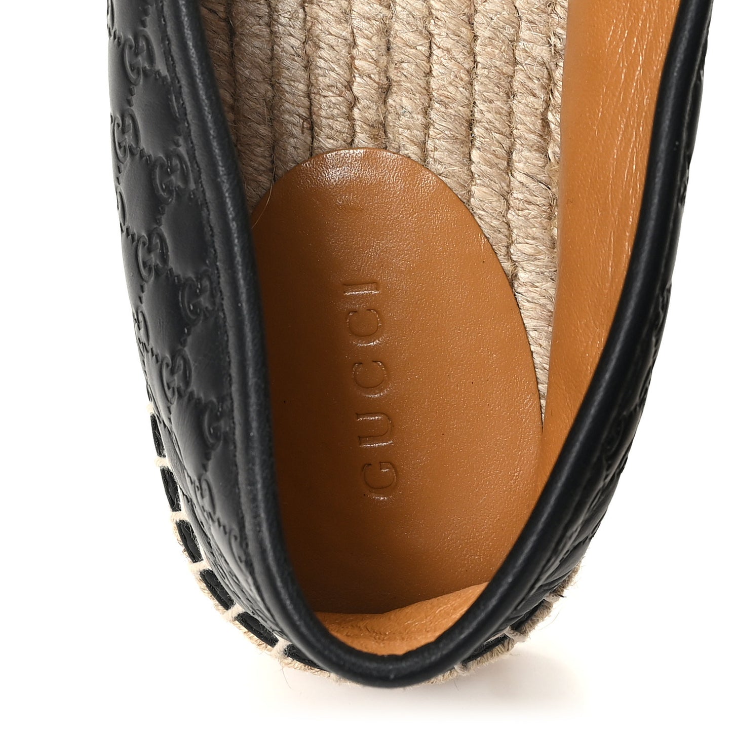 Microguccissima Signature Espadrilles 38 Black