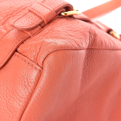 Prada Cervo Antik Easy A Foldover Pushlock Satchel Corallo 9 of 16
