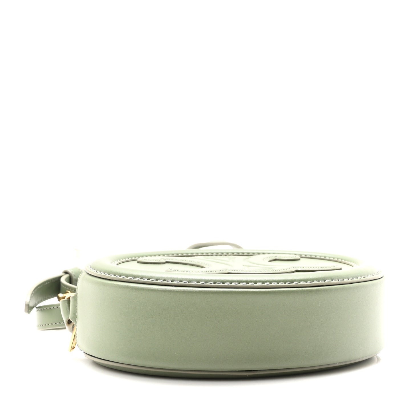 Smooth Calfskin Cuir Small Triomphe Oval Purse Crossbody Olive
