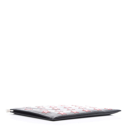 Saint Laurent Calfskin Star Rider iPad Pouch Black 4 of 11