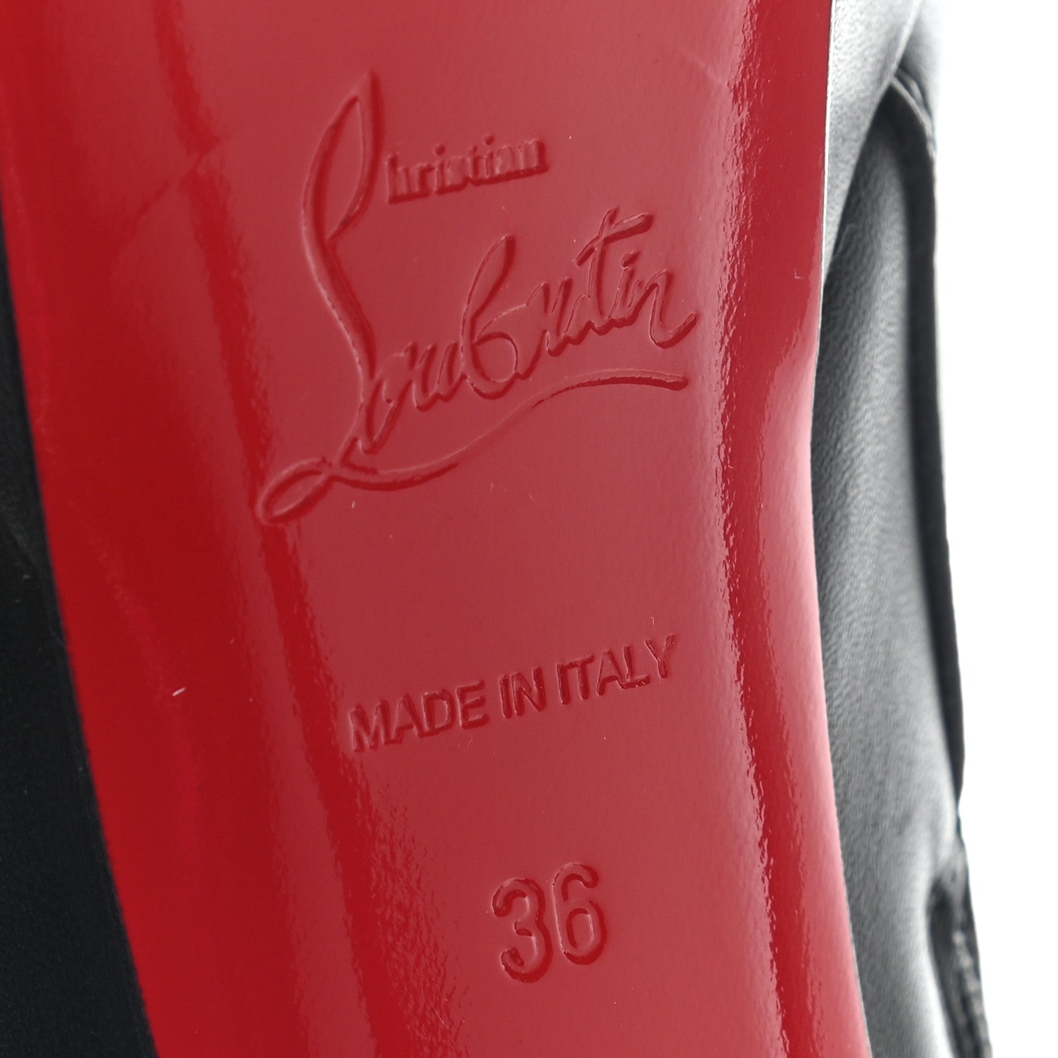 Christian Louboutin Calfskin Bianca Botta 140 Knee Boots 36 Black 6 of 12