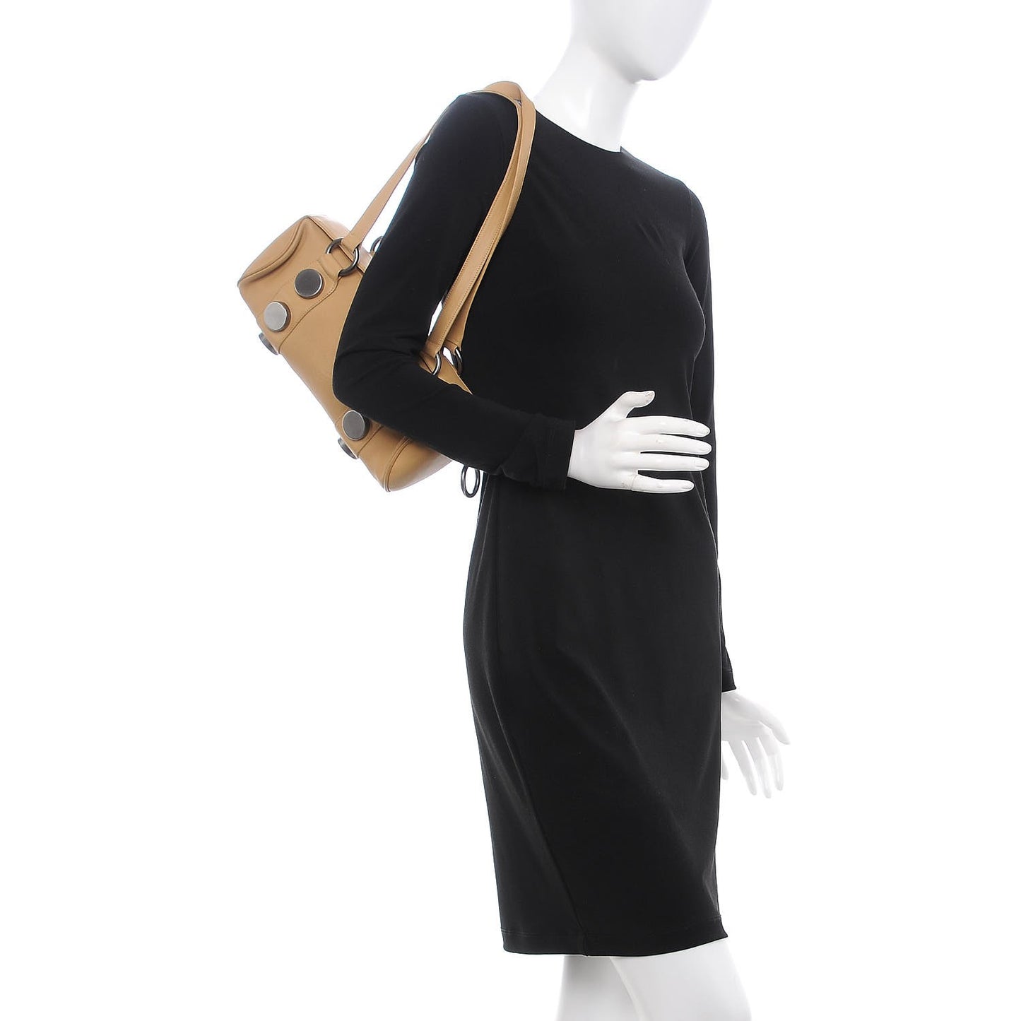 Lambskin CC Shoulder Bag Beige