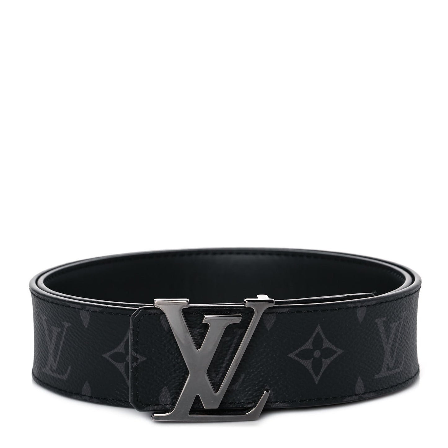 Monogram Eclipse Taigarama 40mm LV Initiales Reversible Belt 85 34 Black