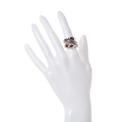 Damiani 10K Pink Gold Brown Diamond Gomitolo Band Ring 49 5 2 of 5