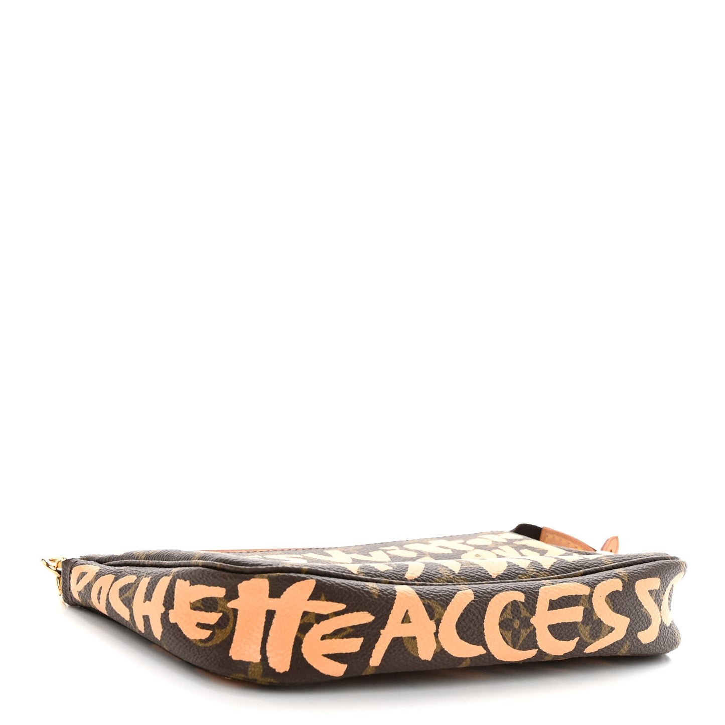 LOUIS VUITTON Monogram Graffiti Pochette Accessories Peach