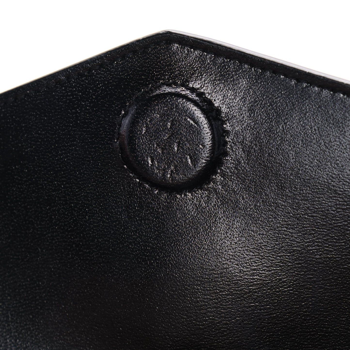 Smooth Shiny Calfskin Monogram Uptown Pouch Black