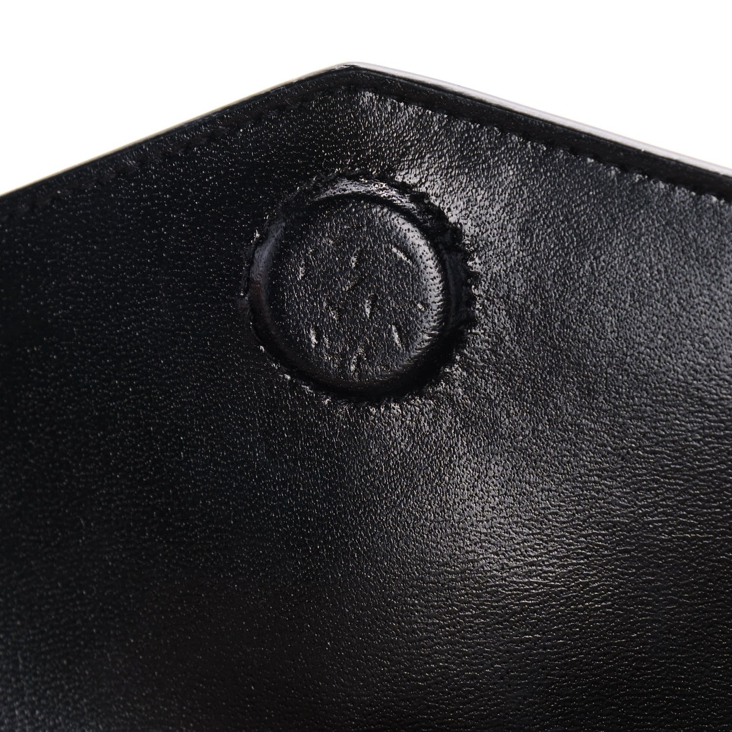 Saint Laurent Smooth Shiny Calfskin Monogram Uptown Pouch Black 14 of 16