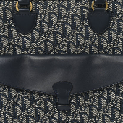 Christian Dior Monogram Calfskin Pocket Tote Navy Blue 8 of 10
