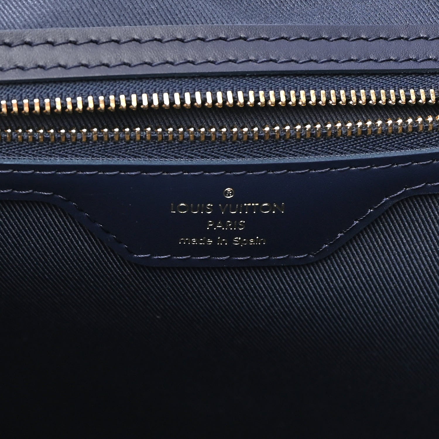 Louis Vuitton Monoglam Neverfull MM Blue 7 of 15